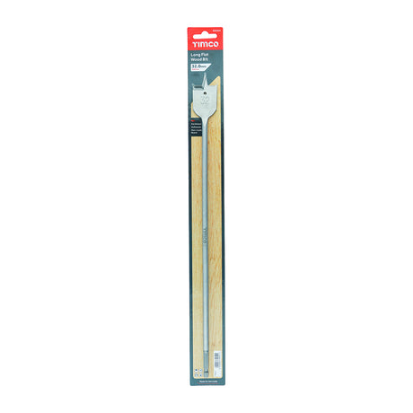 This is an image showing TIMCO Long Flat Wood Bit - 32.0 x 400 - 1 Each Blister Pack available from T.H Wiggans Ironmongery in Kendal, quick delivery at discounted prices.