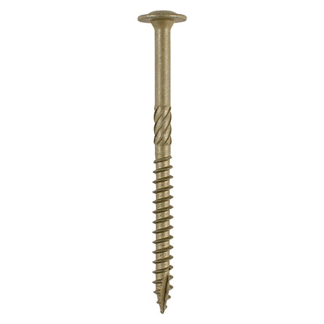 This is an image showing TIMCO Timber Screws - TX - Wafer - Exterior - Green - 6.7 x 95 - 6 Pieces TIMpac available from T.H Wiggans Ironmongery in Kendal, quick delivery at discounted prices.