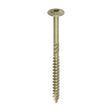 This is an image showing TIMCO Timber Frame Construction & Landscaping Screws - Wafer - Exterior - Green Organic - 6.7 x 95 - 50 Pieces Box available from T.H Wiggans Ironmongery in Kendal, quick delivery at discounted prices.
