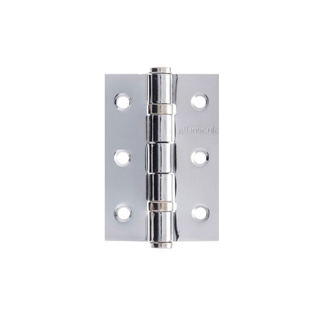 This is an image of Atlantic CE FIRE RATED Ball Bearing Hinges 3" x 2" x 2mm - Polished Stainless St available to order from T.H Wiggans Architectural Ironmongery in Kendal.