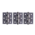 This is an image of Atlantic Ball Bearing Hinges 3" x 2.5" x 2.5mm set of 3 - Black Nickel available to order from T.H Wiggans Architectural Ironmongery in Kendal