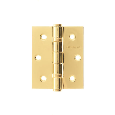 This is an image of Atlantic Ball Bearing Hinges 3" x 2.5" x 2.5mm - Polished Brass available to order from T.H Wiggans Architectural Ironmongery in Kendal.
