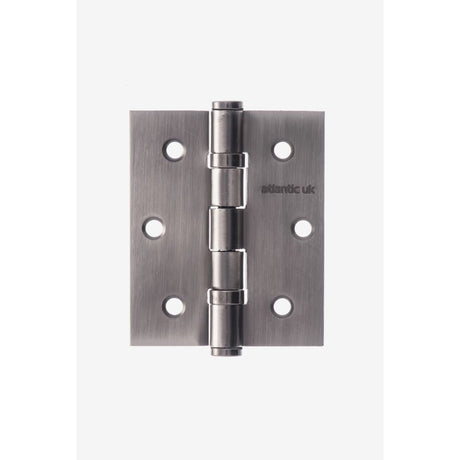 This is an image of Atlantic Ball Bearing Hinges 3" x 2.5" x 2.5mm - Matt Gun Metal available to order from T.H Wiggans Architectural Ironmongery in Kendal.