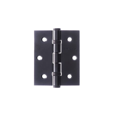 This is an image of Atlantic Ball Bearing Hinges 3" x 2.5" x 2.5mm - Matt Black available to order from T.H Wiggans Architectural Ironmongery in Kendal.