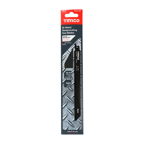This is an image showing TIMCO Reciprocating Saw Blades - Metal Cutting - Bi-Metal - S1122BF - 5 Pieces Pack available from T.H Wiggans Ironmongery in Kendal, quick delivery at discounted prices.