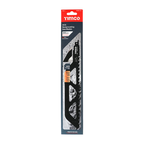 This is an image showing TIMCO Reciprocating Saw Blades - Block / Brick Cutting - Tungsten Carbide Tipped Blade - S1243HM - 1 Each Pack available from T.H Wiggans Ironmongery in Kendal, quick delivery at discounted prices.
