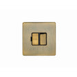 This is an image showing Eurolite Concealed 3mm Switched Fuse Spur - Antique Brass (With Black Trim) abswfb available to order from T.H. Wiggans Ironmongery in Kendal, quick delivery and discounted prices.