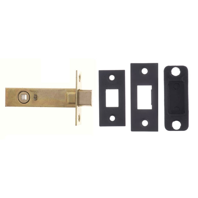 This is an image of Atlantic Tubular Deadbolt 2.5" - Matt Black available to order from T.H Wiggans Architectural Ironmongery in Kendal.