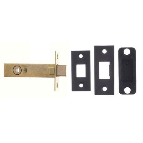 This is an image of Atlantic Tubular Deadbolt 4" - Matt Black available to order from T.H Wiggans Architectural Ironmongery in Kendal.