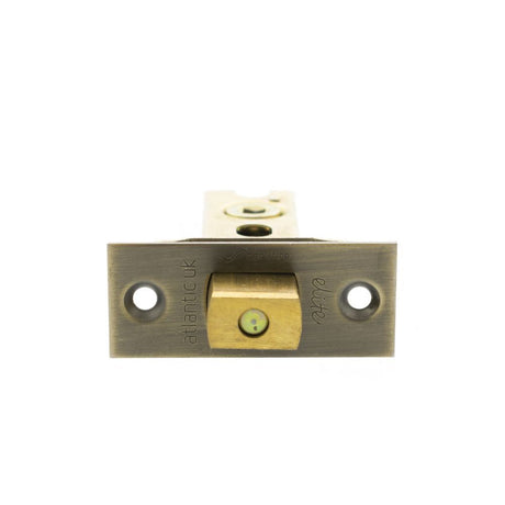 This is an image of Atlantic Fire-Rated CE Marked Bolt Through Tubular Deadbolt 2.5" - Matt Antique available to order from T.H Wiggans Architectural Ironmongery in Kendal.