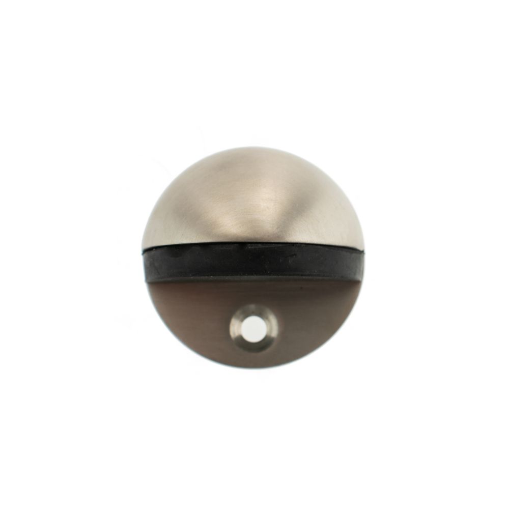 This is an image of Atlantic Half-Moon Contract Floor Mounted Door Stop - Satin Stainless Steel available to order from Trade Door Handles.