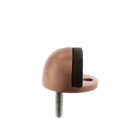 This is an image of Atlantic Half-Moon Premium Floor Mounted Door Stop - Urban Satin Copper available to order from T.H Wiggans Architectural Ironmongery in Kendal, quick delivery and discounted prices.