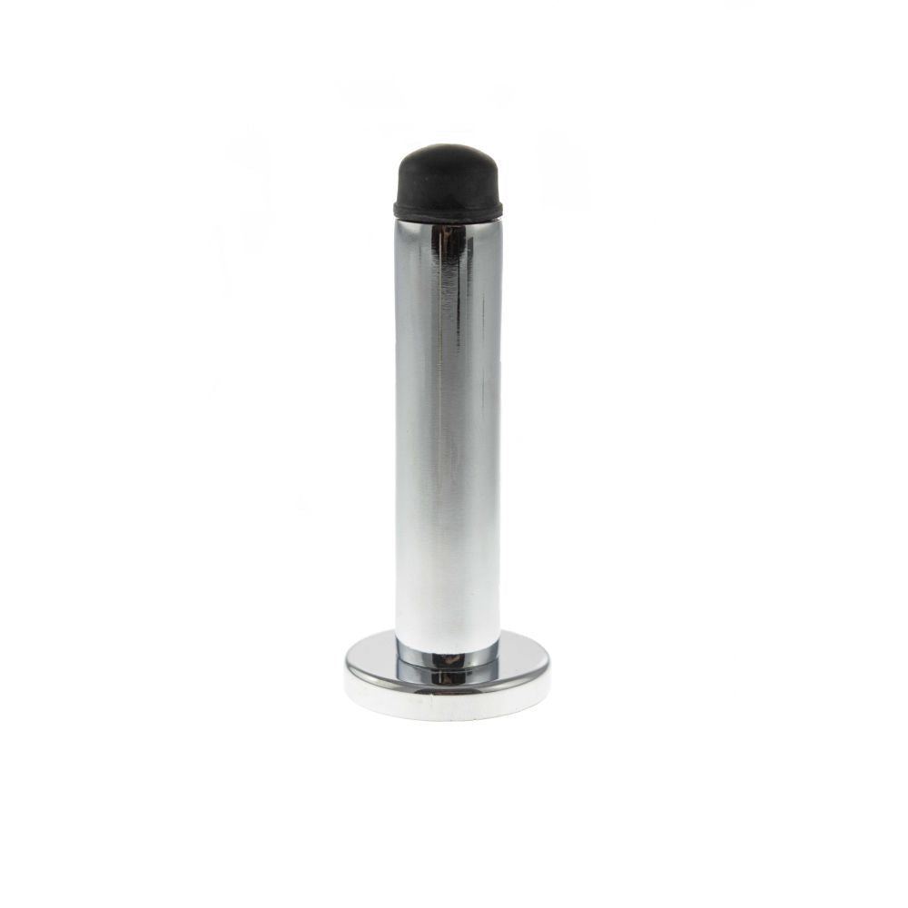 This is an image of Atlantic Premium Wall Mounted Door Stop on Concealed Fix Rose - Polished Chrome available to order from T.H Wiggans Architectural Ironmongery in Kendal, quick delivery and discounted prices.