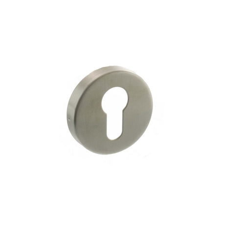 This is an image of Atlantic Euro Escutcheon - Satin Stainless Steel available to order from Trade Door Handles.