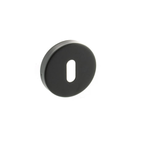 This is an image of Atlantic Key Escutcheon - Matt Black available to order from T.H Wiggans Architectural Ironmongery in Kendal, quick delivery and discounted prices.