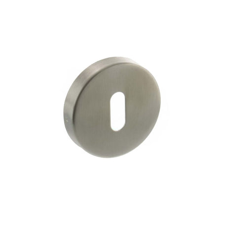 This is an image of Atlantic Key Escutcheon - Satin Stainless Steel available to order from Trade Door Handles.
