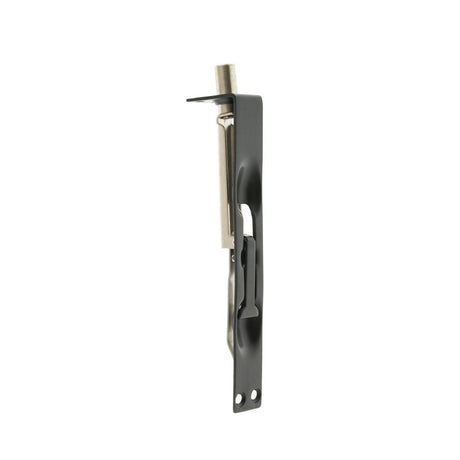 This is an image of Atlantic Lever Action Flush Bolt 200mm x 19mm - Matt Black available to order from Trade Door Handles.