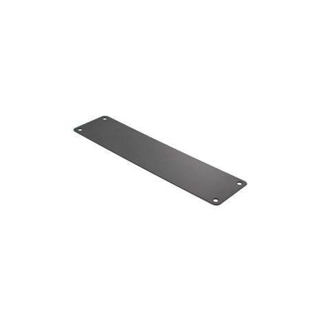 This is an image of Atlantic Finger Plate Pre drilled with screws 300mm x 75mm - Matt Black available to order from T.H Wiggans Architectural Ironmongery in Kendal, quick delivery and discounted prices.