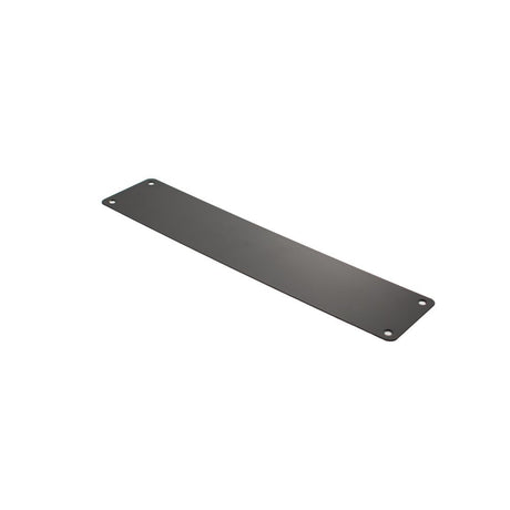 This is an image of Atlantic Finger Plate Pre drilled with screws 350mm x 75mm - Matt Black available to order from T.H Wiggans Architectural Ironmongery in Kendal, quick delivery and discounted prices.