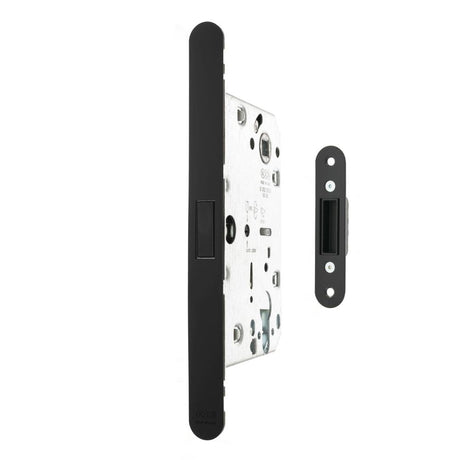 This is an image of AGB Revolution XT Magnetic Euro Profile Sashlock 60mm backset - Matt Black available to order from T.H Wiggans Architectural Ironmongery in Kendal.