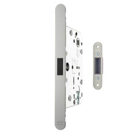 This is an image of AGB Revolution XT Magnetic Euro Profile Sashlock 60mm backset - Satin Chrome available to order from T.H Wiggans Architectural Ironmongery in Kendal.