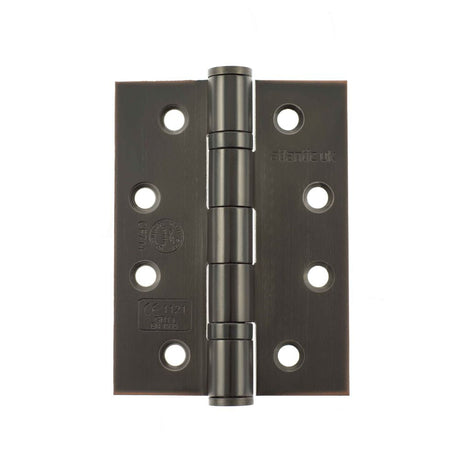 This is an image of Atlantic Ball Bearing Hinges Grade 13 Fire Rated 4" x 3" x 3mm - Antique Copper available to order from T.H Wiggans Architectural Ironmongery in Kendal