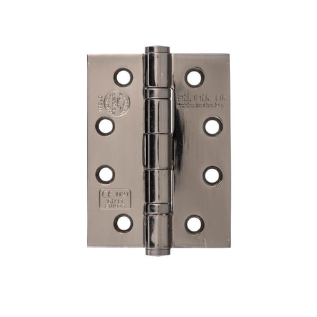 This is an image of Atlantic Ball Bearing Hinges Grade 13 Fire Rated 4" x 3" x 3mm - Black Nickel available to order from T.H Wiggans Architectural Ironmongery in Kendal