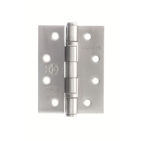 This is an image of Atlantic Ball Bearing Hinges Grade 13 Fire Rated 4" X 3" X 3mm set of 3 - Satin available to order from T.H Wiggans Architectural Ironmongery in Kendal