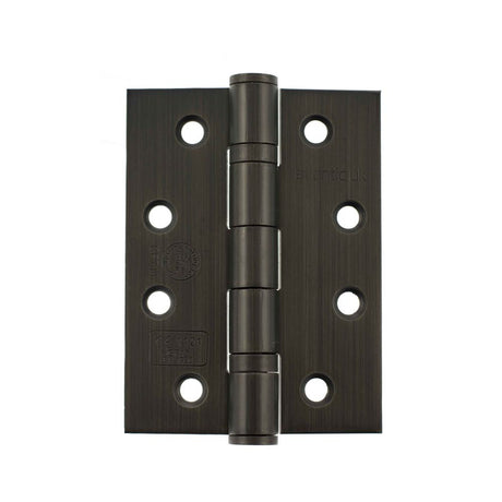 This is an image of Atlantic Ball Bearing Hinges Grade 13 Fire Rated 4" x 3" x 3mm - Urban Bronze available to order from T.H Wiggans Architectural Ironmongery in Kendal