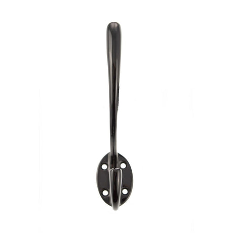 This is an image of Atlantic Traditional Hat & Coat Hook - Black Nickel available to order from T.H Wiggans Architectural Ironmongery in Kendal.