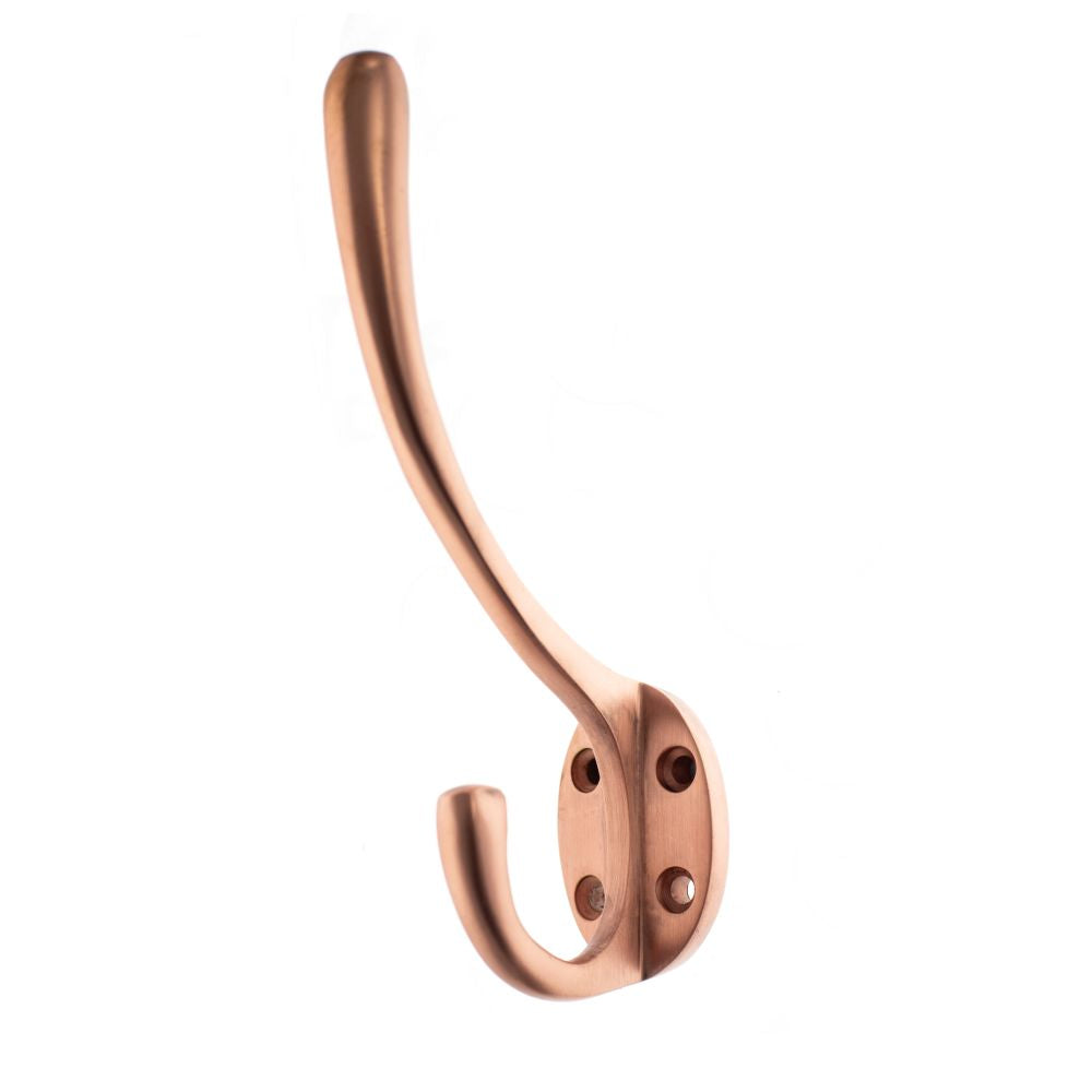 This is an image of Atlantic Traditional Hat & Coat Hook - Urban Satin Copper available to order from T.H Wiggans Architectural Ironmongery in Kendal.