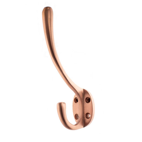 This is an image of Atlantic Traditional Hat & Coat Hook - Urban Satin Copper available to order from T.H Wiggans Architectural Ironmongery in Kendal.