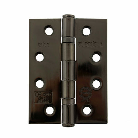 This is an image of Atlantic Ball Bearing Hinges Grade 11 Fire Rated 4" x 3" x 2.5mm - Black Nickel available to order from T.H Wiggans Architectural Ironmongery in Kendal.