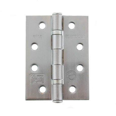 This is an image of Atlantic Ball Bearing Hinges Grade 11 Fire Rated 4" x 3" x 2.5mm - Satin Chrome available to order from T.H Wiggans Architectural Ironmongery in Kendal.