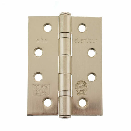 This is an image of Atlantic Ball Bearing Hinges Grade 11 Fire Rated 4" x 3" x 2.5mm - Satin Nickel available to order from T.H Wiggans Architectural Ironmongery in Kendal.