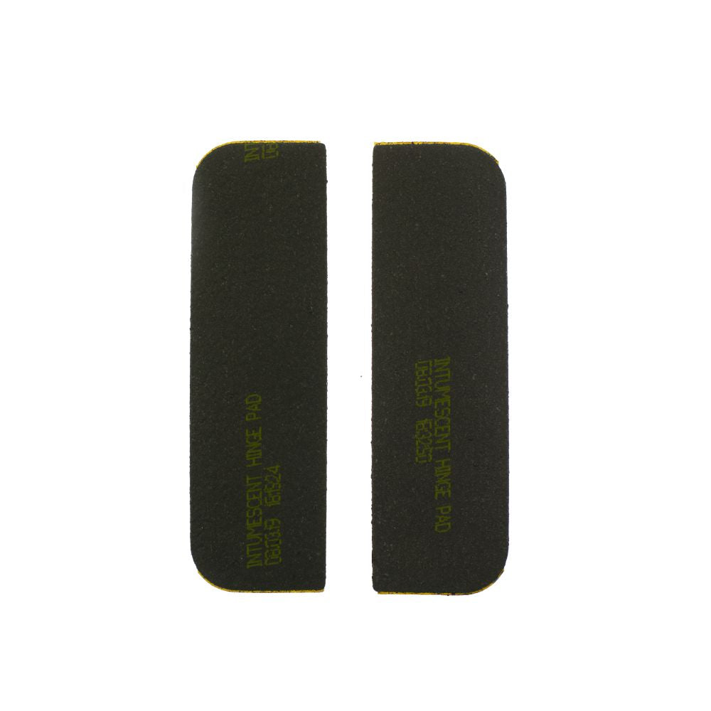 This is an image of Atlantic Radius Corner Intumescent Hinge Pad 4"x3" available to order from T.H Wiggans Architectural Ironmongery in Kendal.