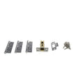This is an image of Atlantic Latch Pack [CE] 2.5" (Latch x1) + 3"x2" (Hinge x3) - Satin Chrome available to order from T.H Wiggans Architectural Ironmongery in Kendal, quick delivery and discounted prices.