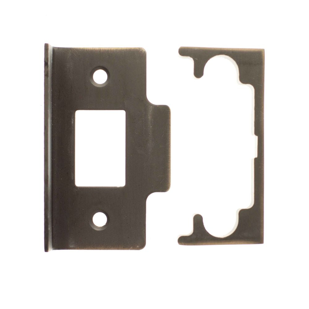 This is an image of Atlantic Rebate Kit to suit CE Tubular Latch - Antique Copper available to order from T.H Wiggans Architectural Ironmongery in Kendal.