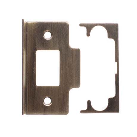 This is an image of Atlantic Rebate Kit to suit CE Tubular Latch - Matt Antique Brass available to order from T.H Wiggans Architectural Ironmongery in Kendal.