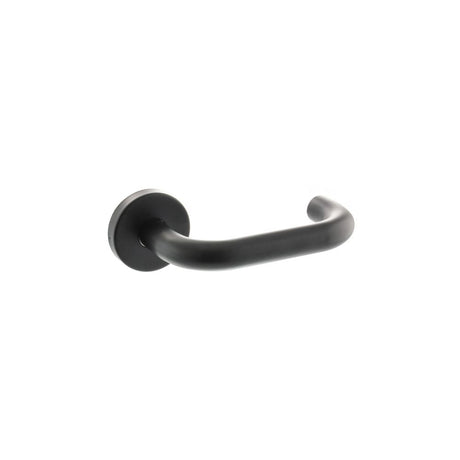 This is an image of Atlantic Return To Door Lever - Matt Black available to order from T.H Wiggans Architectural Ironmongery in Kendal, quick delivery and discounted prices.