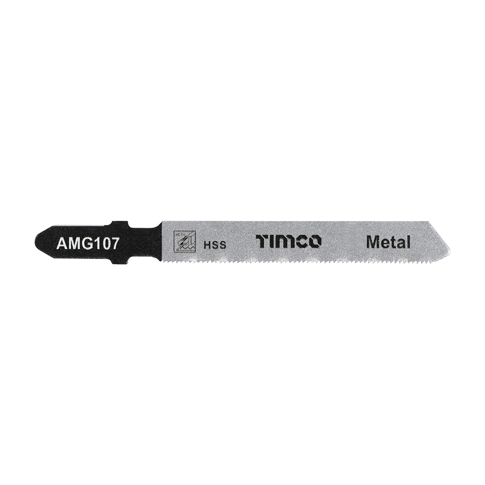 This is an image showing TIMCO Jigsaw Blades - Metal Cutting - HSS Blades - T118G - 5 Pieces Pack available from T.H Wiggans Ironmongery in Kendal, quick delivery at discounted prices.