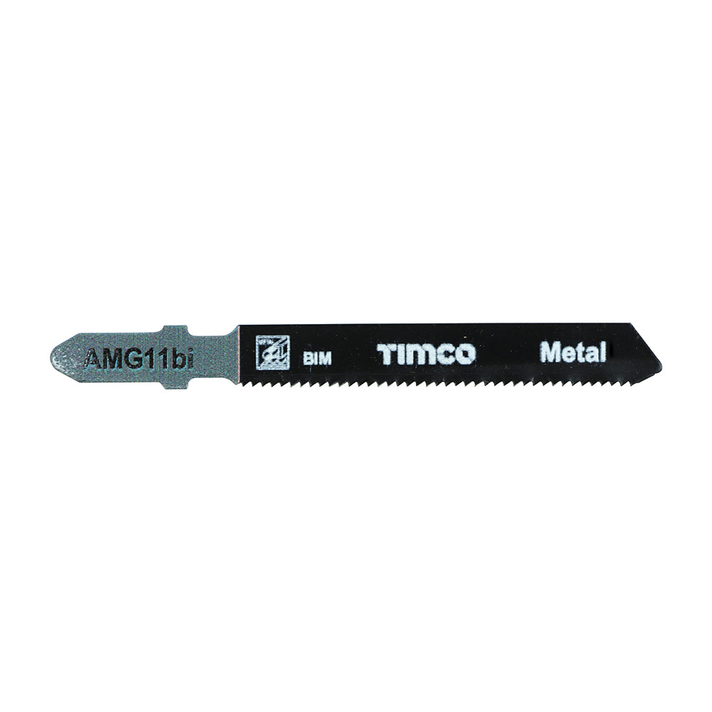 This is an image showing TIMCO Jigsaw Blades - Metal Cutting - Bi-Metal Blades - T118AF - 5 Pieces Pack available from T.H Wiggans Ironmongery in Kendal, quick delivery at discounted prices.