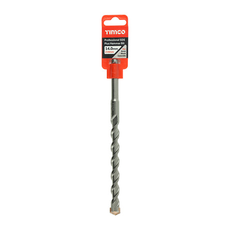This is an image showing TIMCO Professional SDS Plus Hammer Bit - 14.0 x 210 - 1 Each Clip available from T.H Wiggans Ironmongery in Kendal, quick delivery at discounted prices.