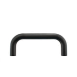 This is an image of Atlantic D Pull Handle [Bolt Through] 150mm x 19mm - Matt Black available to order from T.H Wiggans Architectural Ironmongery in Kendal, quick delivery and discounted prices.