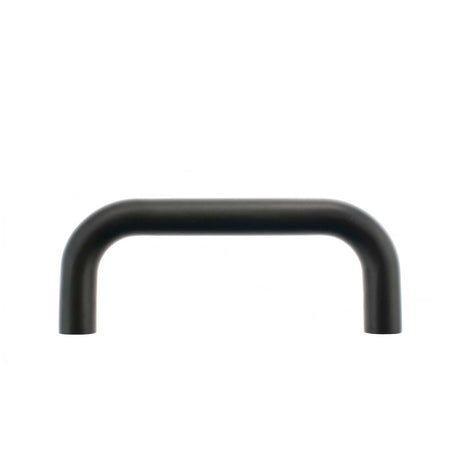 This is an image of Atlantic D Pull Handle [Bolt Through] 150mm x 19mm - Matt Black available to order from Trade Door Handles.