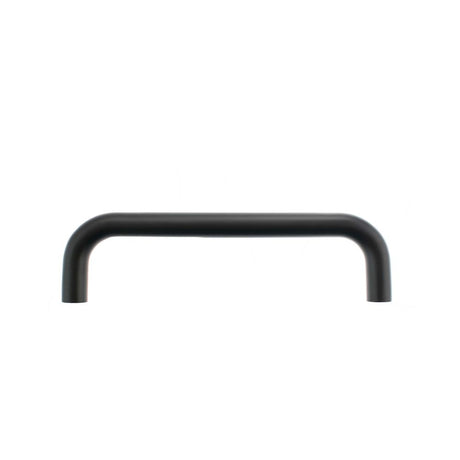 This is an image of Atlantic D Pull Handle [Bolt Through] 225mm x 19mm - Matt Black available to order from Trade Door Handles.