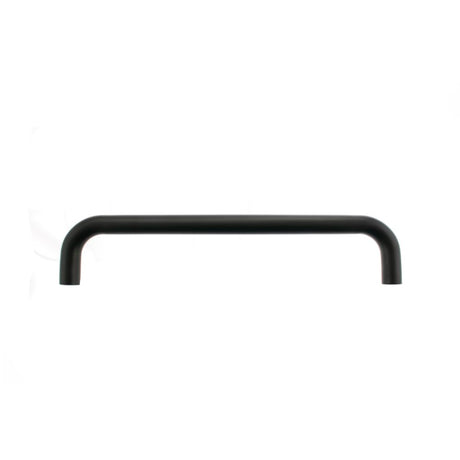 This is an image of Atlantic D Pull Handle [Bolt Through] 300mm x 19mm - Matt Black available to order from T.H Wiggans Architectural Ironmongery in Kendal, quick delivery and discounted prices.