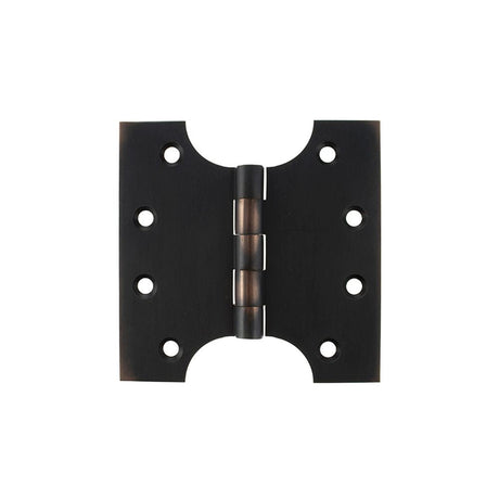 This is an image of Atlantic (Solid Brass) Parliament Hinges 4" x 2" x 4mm - Antique Copper available to order from T.H Wiggans Architectural Ironmongery in Kendal.