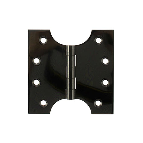 This is an image of Atlantic (Solid Brass) Parliament Hinges 4" x 2" x 4mm - Black Nickel available to order from T.H Wiggans Architectural Ironmongery in Kendal.