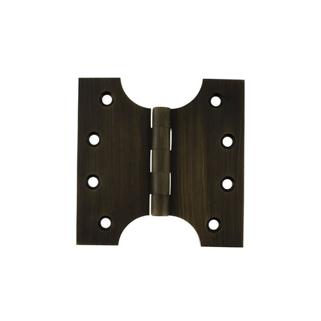 This is an image of Atlantic (Solid Brass) Parliament Hinges 4" x 2" x 4mm - Urban Bronze available to order from T.H Wiggans Architectural Ironmongery in Kendal.